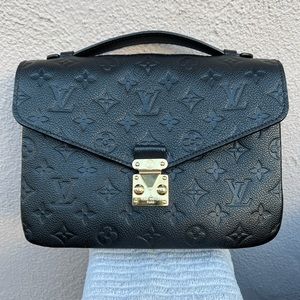 Louis Vuitton Pochette Metis in Black Monogram Empreinte Leather